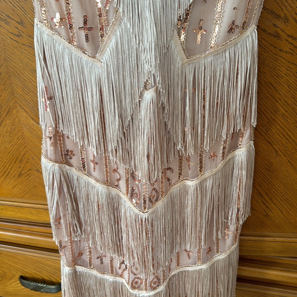 Babeyond Multi-Layer Tassel Sequin Flapper Dress,… - image 7